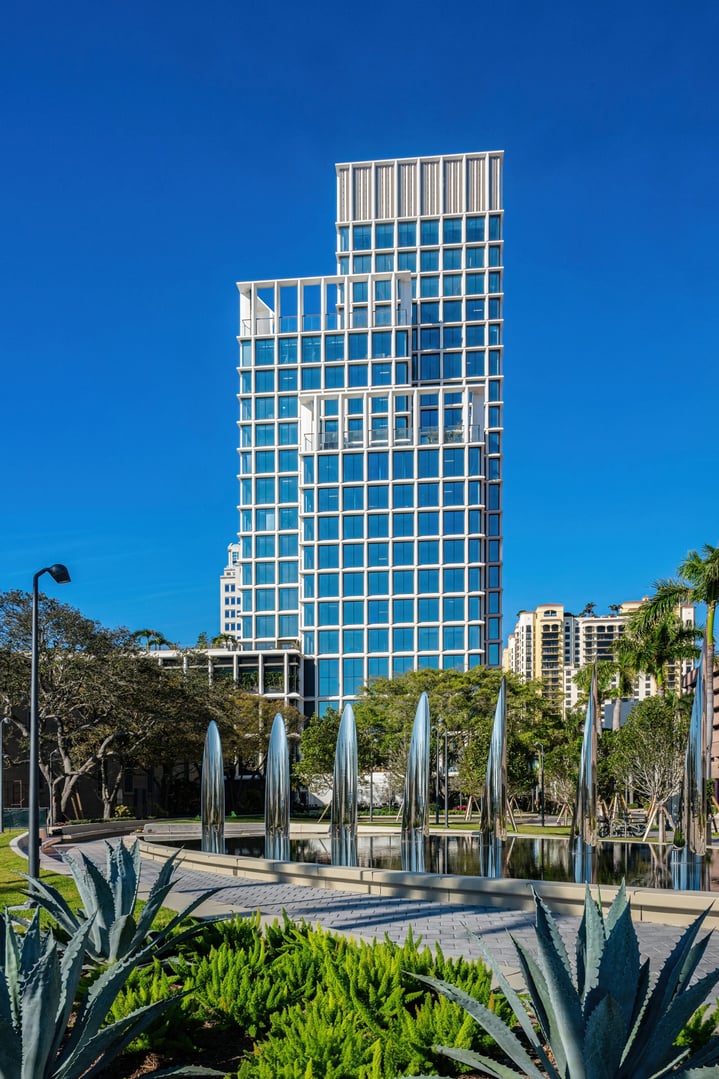 One Flagler in West Palm Beach, FL using Solarban® R77 (2) Acuity® Glass